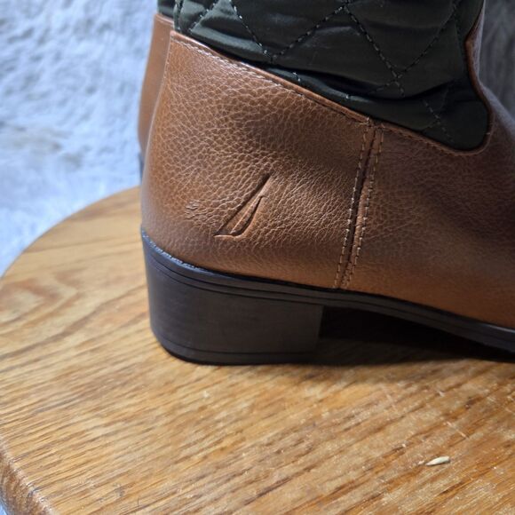 Nautica Orli Womens Size 5.5 Faux Leather QuiltedKnee High Zip Up Riding Boots - Picture 10 of 10